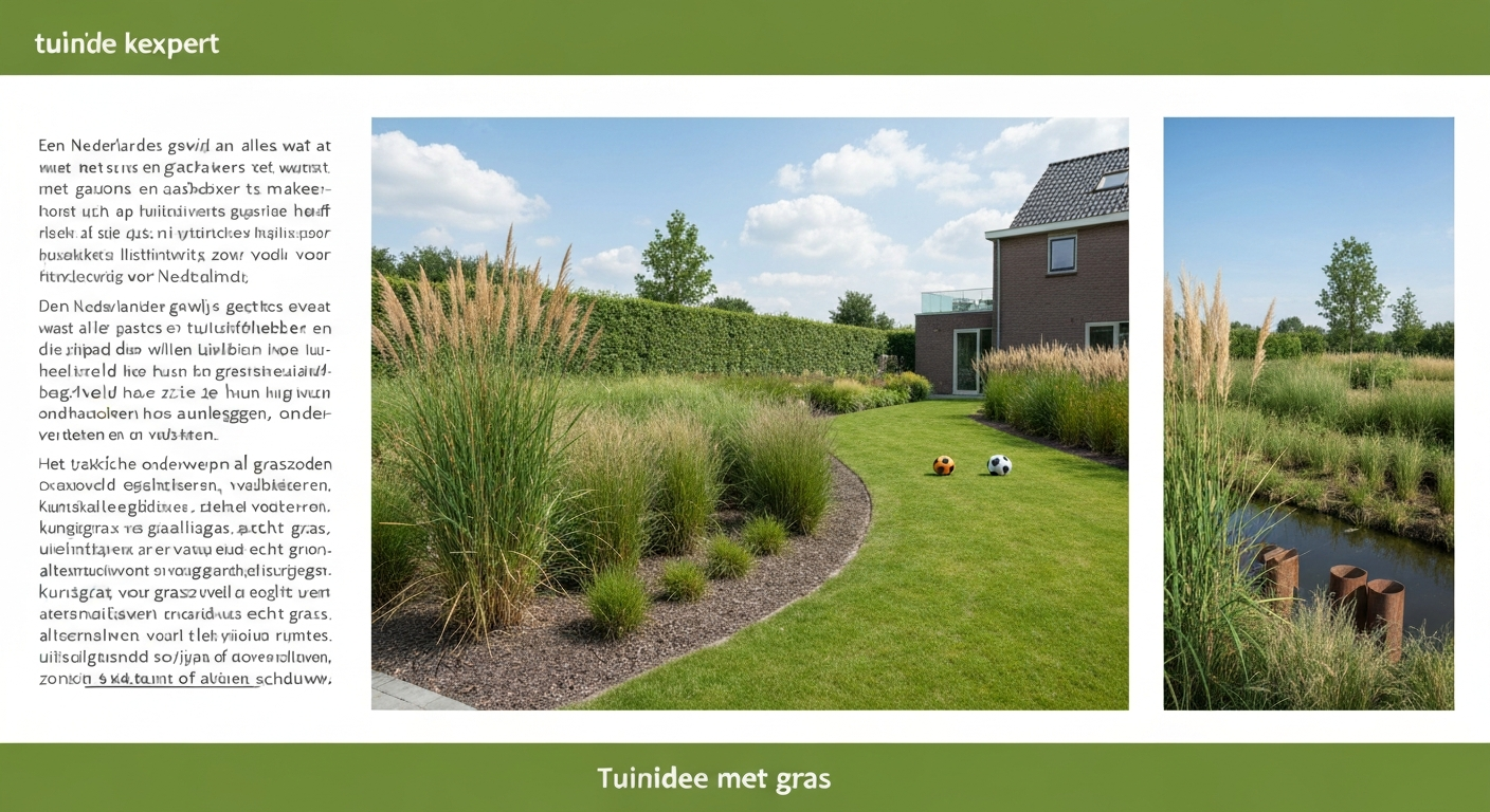 Tuinidee met gras: ontwerpen, aanleg, onderhoud en keuzes