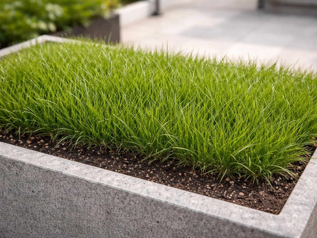 Gras in plantenbak: aanleg, soorten en problemen oplossen