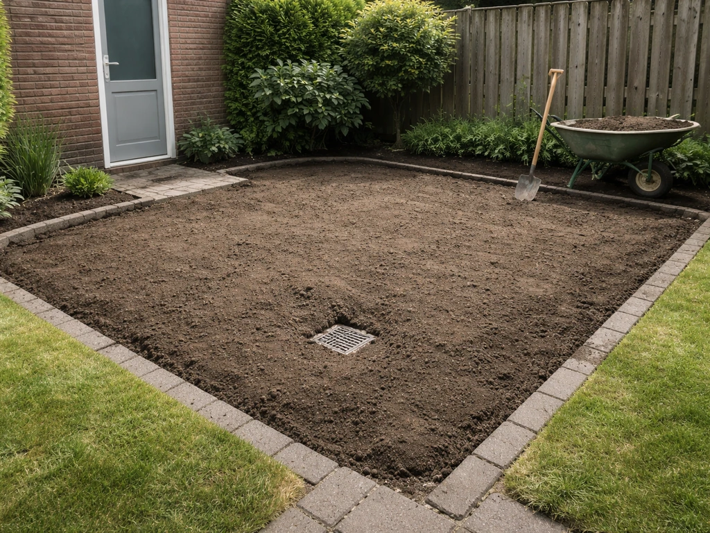 gras eruit tegels erin