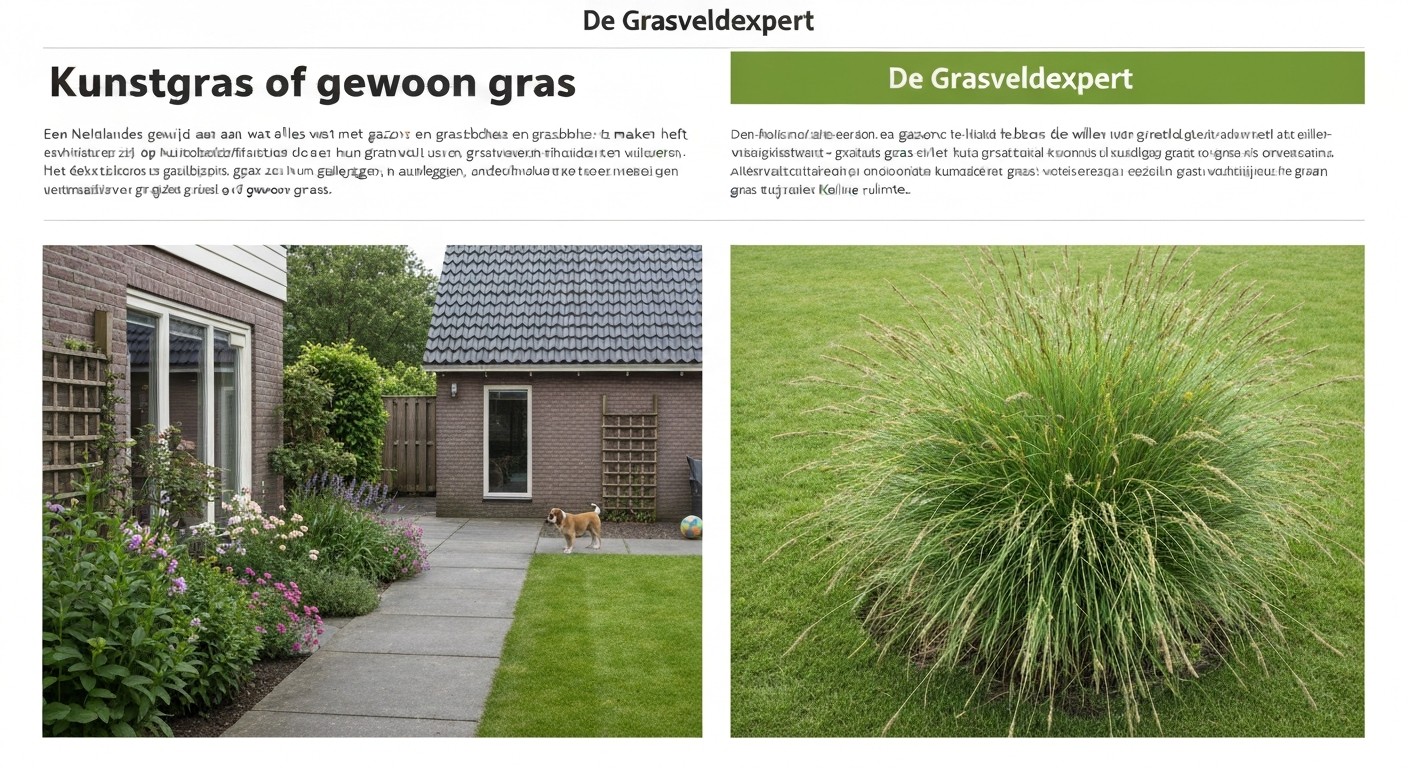Kunstgras of gewoon gras: keuzehulp voor Nederlandse tuinen.